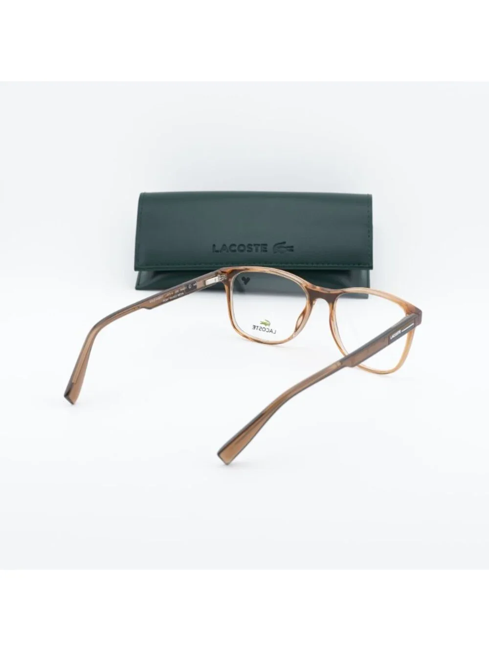 Lacoste L2979 N 210 Square 54mm Eyeglasses - Transparent Brown